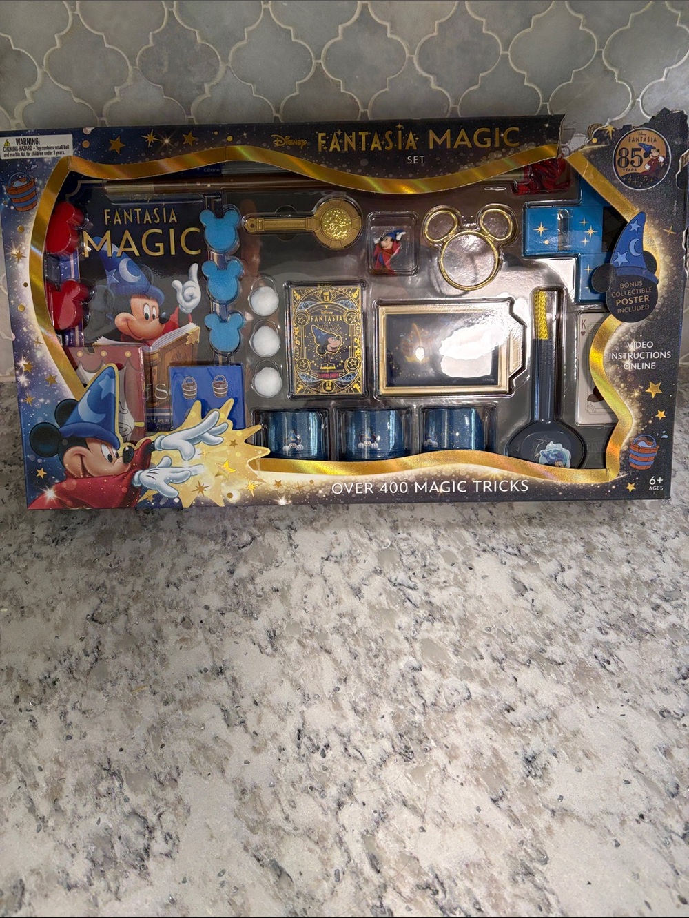 Fantasma Magic Disney Fantasia 400 Trick Magic Set with Bonus Collectible Poster